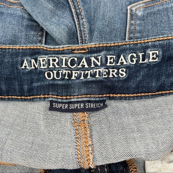 American Eagle Outfitters Midi Cut Off Super Super Stretch Shorts Size 6 Womens - Picture 2 of 9